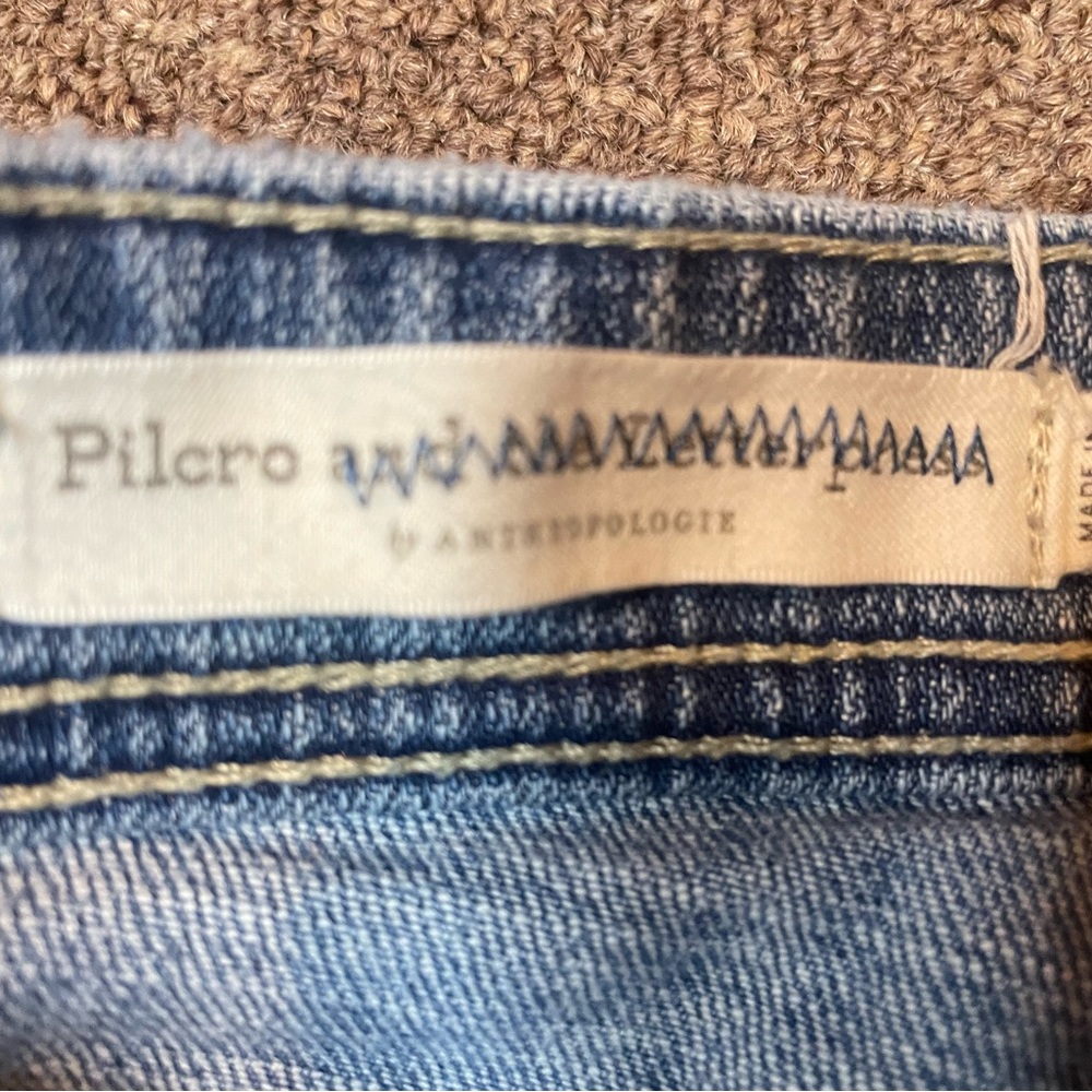 Anthropologie Pilcro denim patchwork jeans slim boyfriend Size 24 - Picture 5 of 8